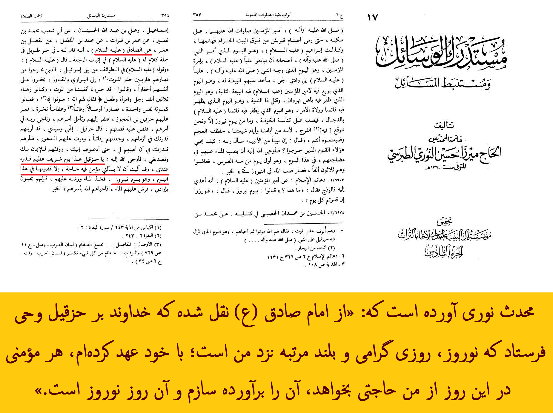 عهد خداوند بر برآوردن حاجت مؤمن در نوروز