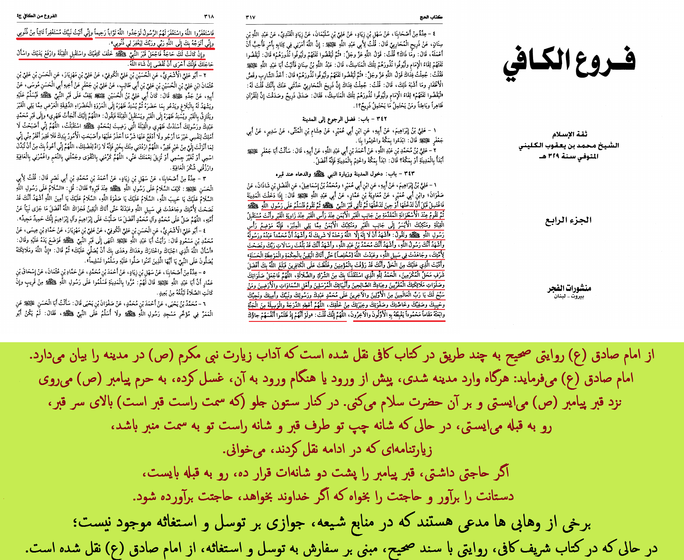 شیوه توسل و استغاثه به پیامبر (ص) در روایت صحیح از امام صادق (ع)