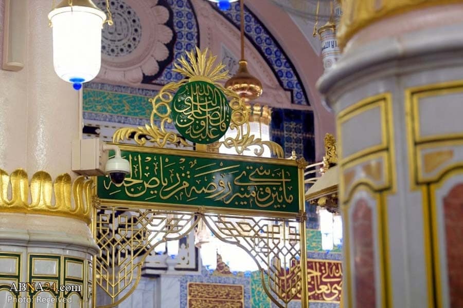 محل دفن حضرت زهرا بقیع یا خانه خود بین منبر و روضه