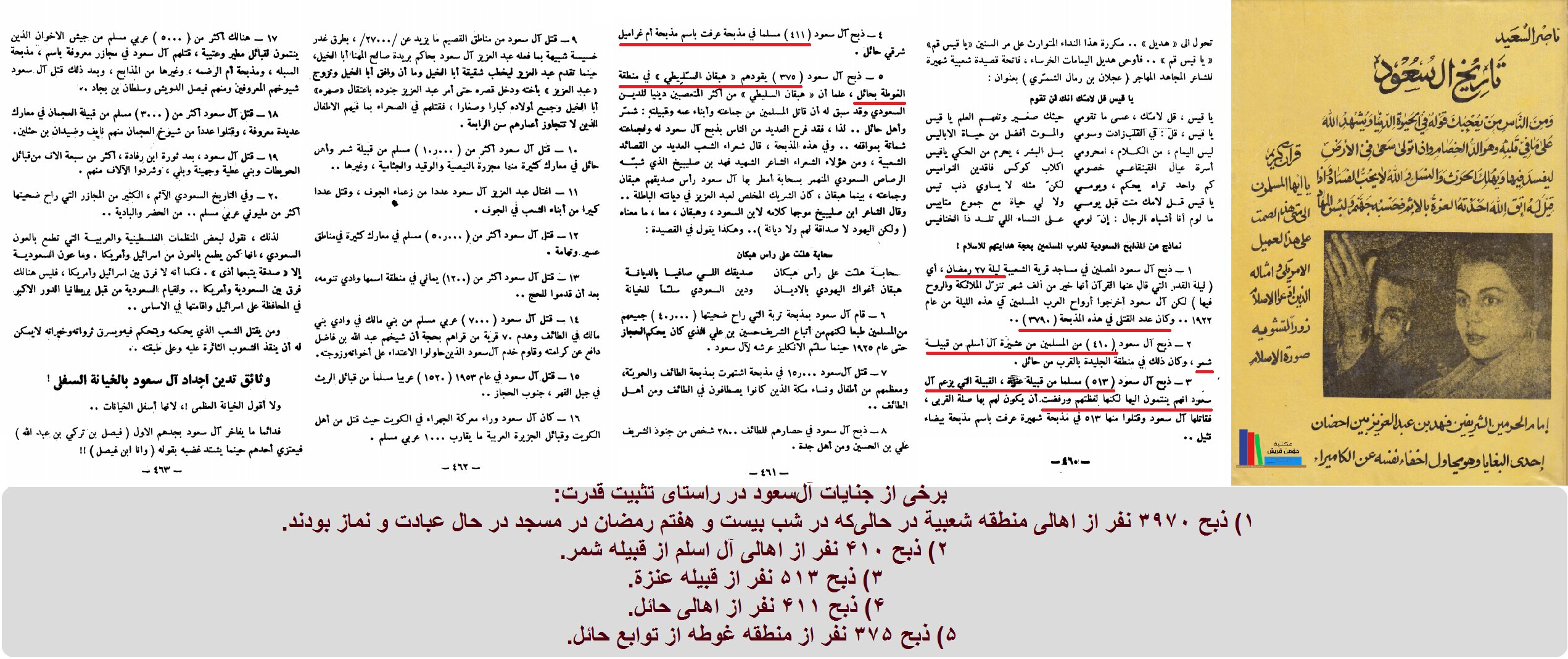 جنایات آل سعود در راستای تثبیت قدرت